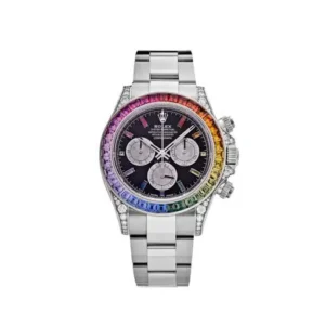 Rolex Daytona 116599rbow Black Dial White Gold Oyster Watch